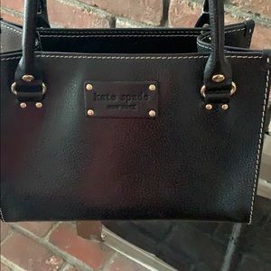 Black leather Kate Spade handbag